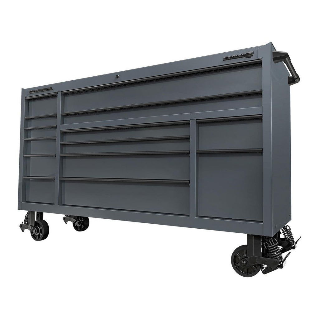 72 in. x 22 in. Slate Gray Triple-Bank Roll Cab W797