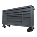 72 in. x 22 in. Slate Gray Triple-Bank Roll Cab W797