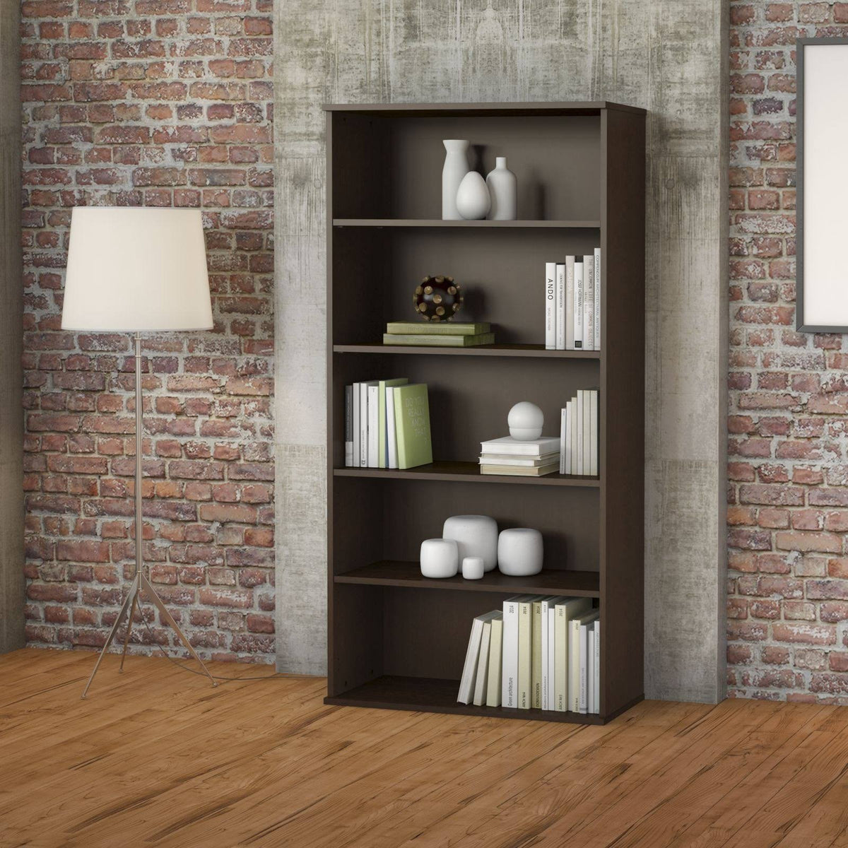 Natural Maple 5 Shelf Bookcase X376