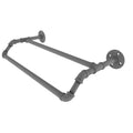 Matte Gray 36 inch Double Towel Bar E383
