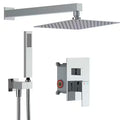 12 in. Dual Shower Heads Fixed and Handheld Shower Head in Chrome P7887