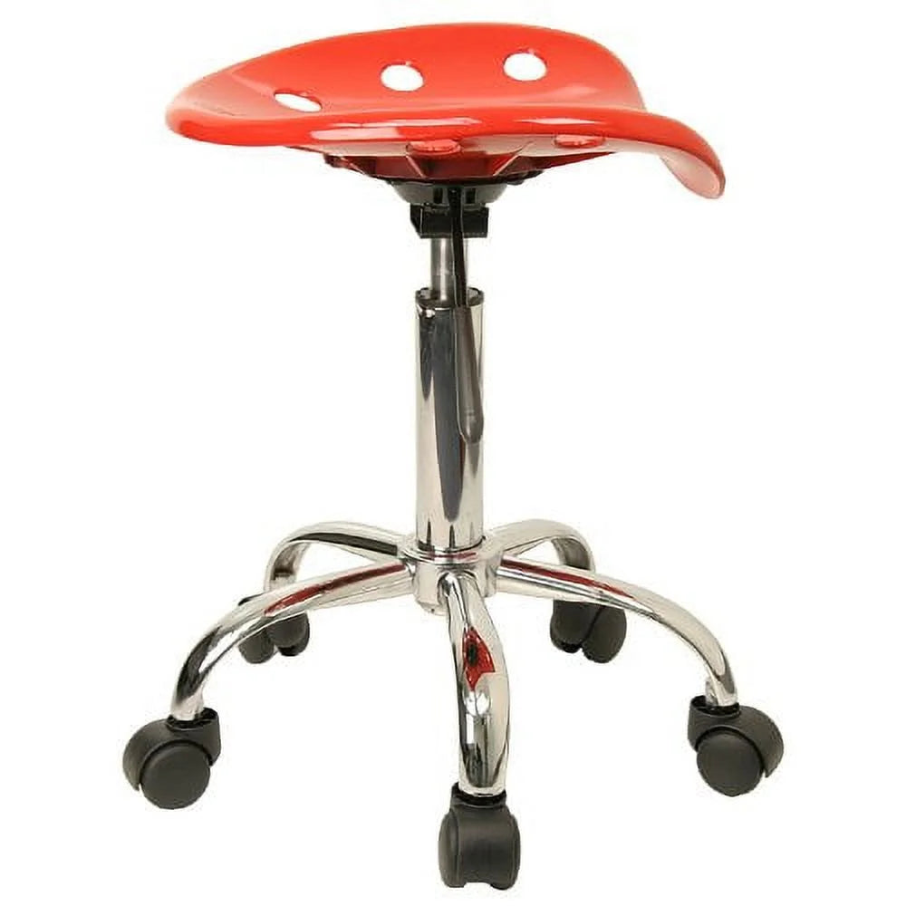 Red Plastic Stool N232