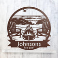 Beach Campfire Monogram Sign, Penny Vein, 18 S9719