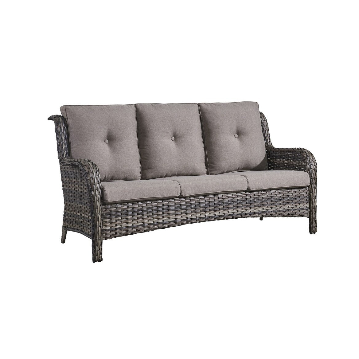 Rattan Wicker Sectional Sofa Set with Ottomans C933835