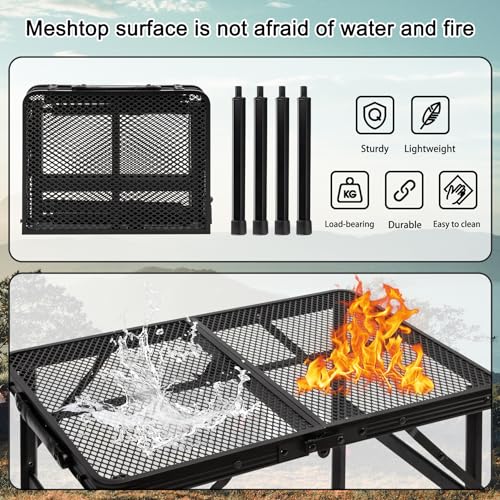 2.5 FT Mesh Metal Folding Picnic Table V74111