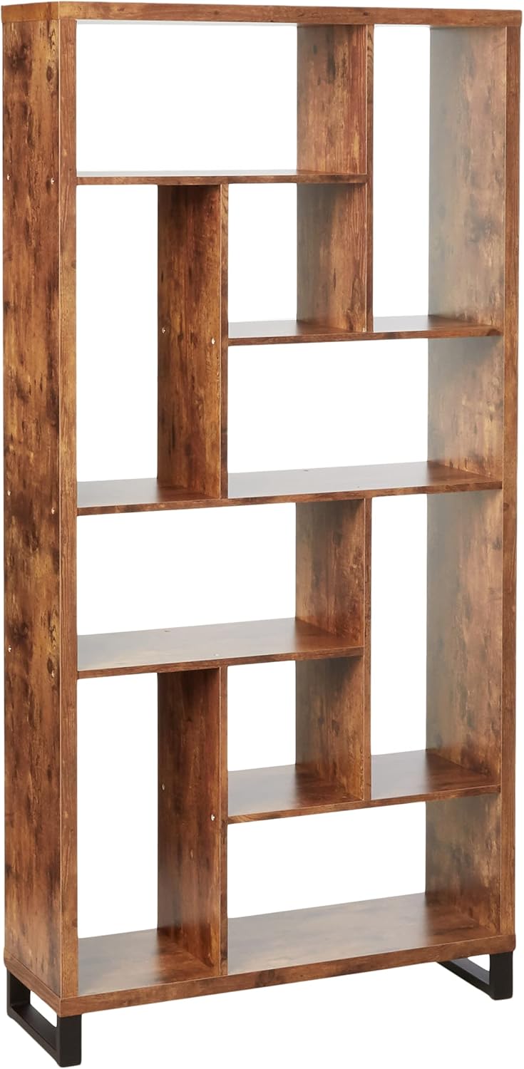 Antique Nutmeg Open Bookcase V390