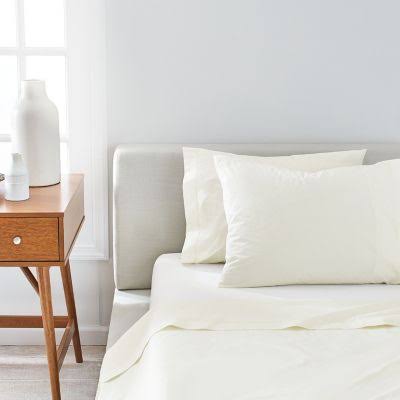 White Washed Percale California King Sheet Set C834731