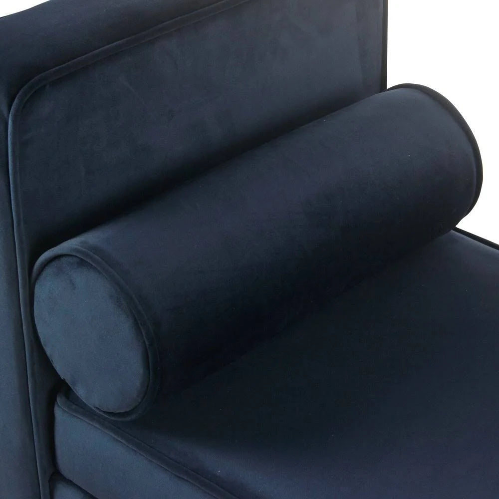 Dark Navy Velvet Storage Bench R88950