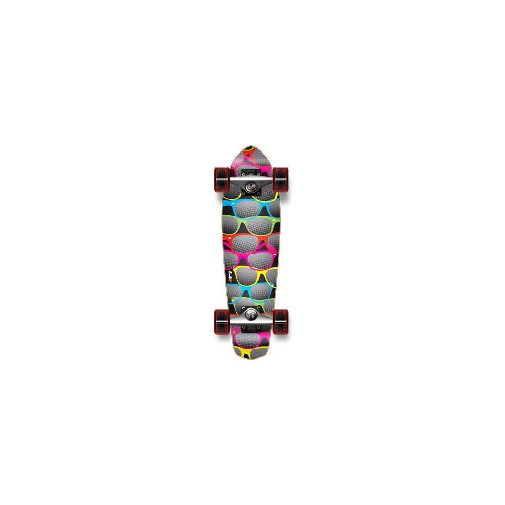 Black Complete Micro Cruiser Skateboard T102