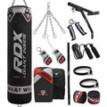 4ft 17-in-1 Black Punch Bag & Mitts P439