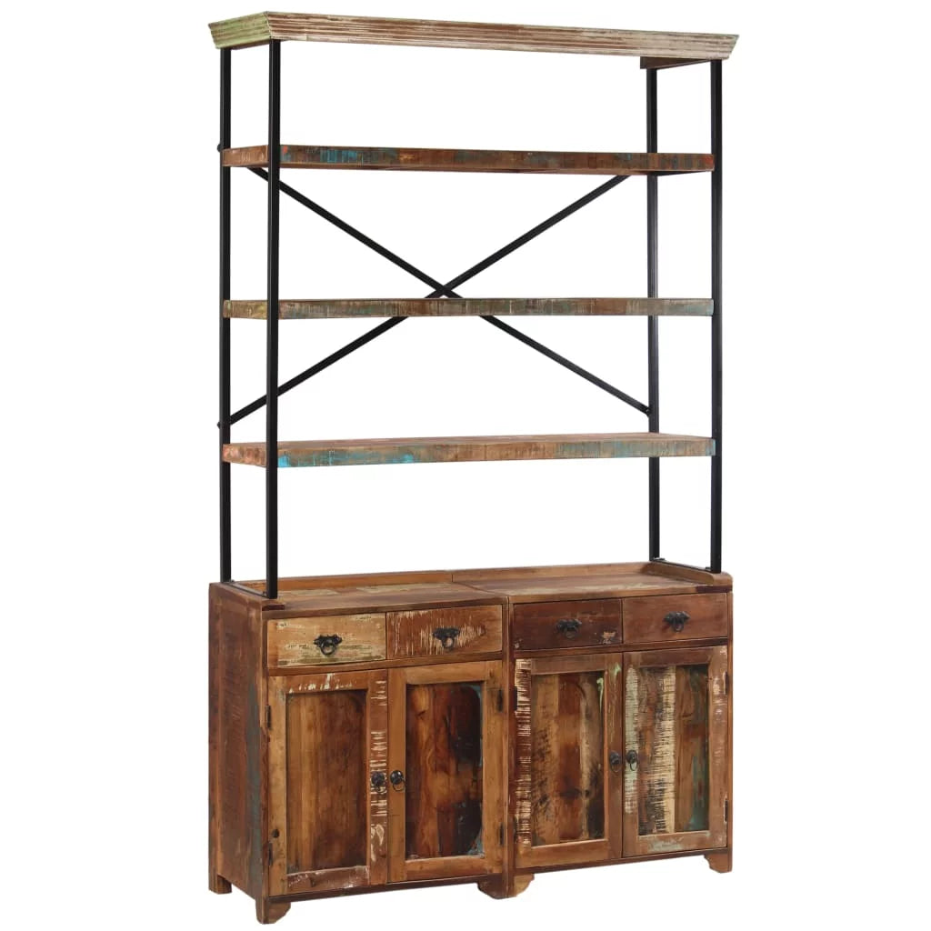 Solid Reclaimed Wood Sideboard with Shelves Z1739