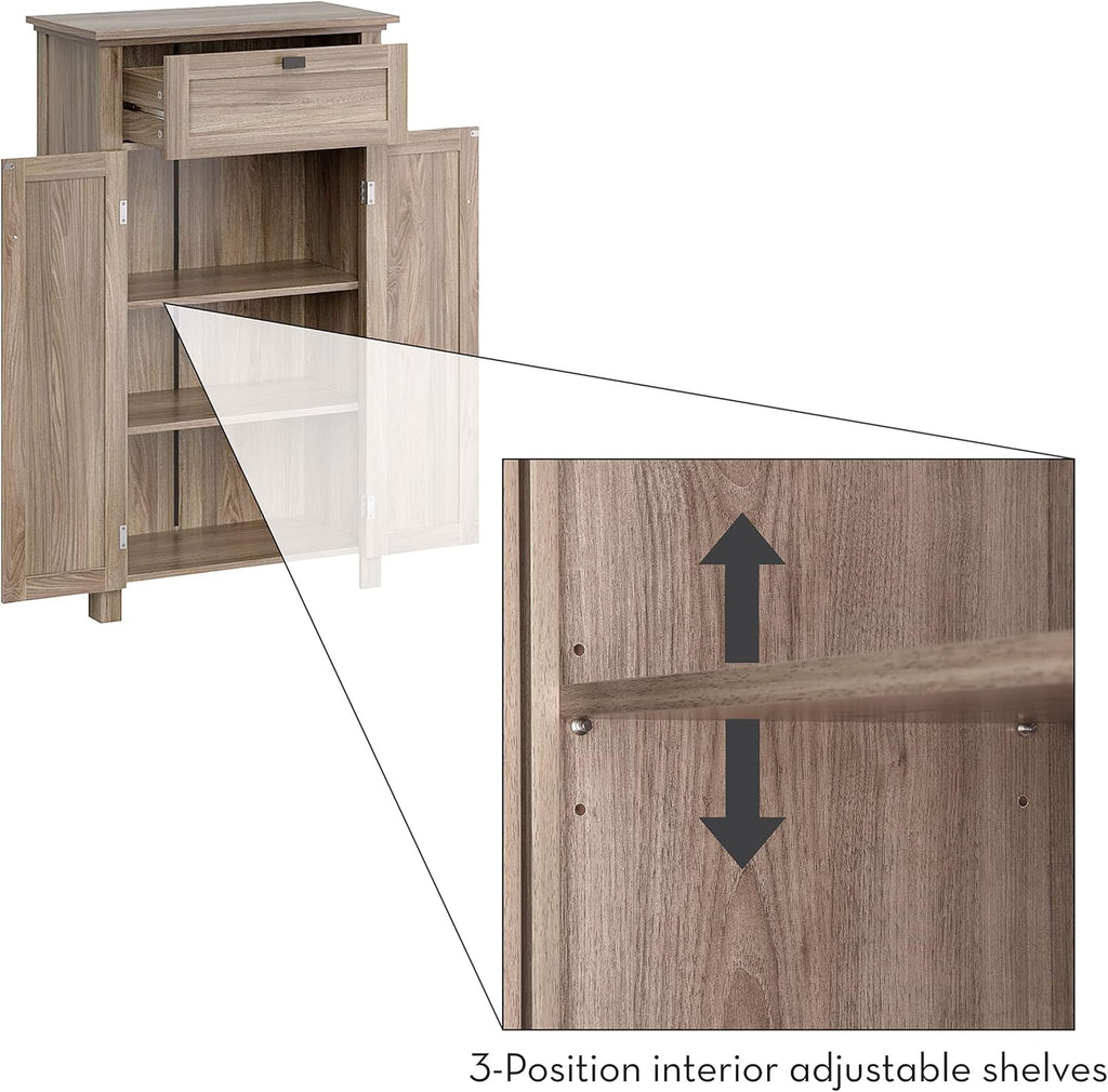 Light Woodgrain Floor Cabinet U9034
