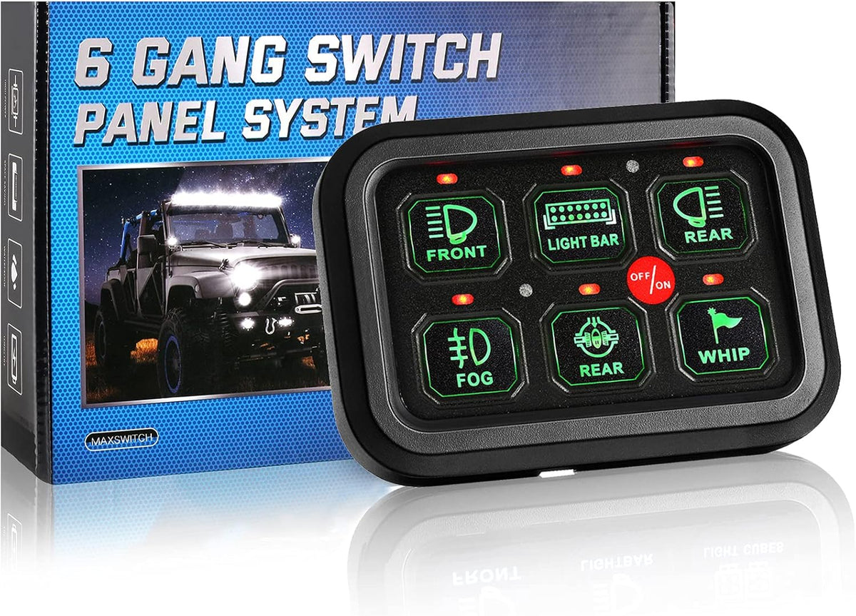 6 Gang LED Switch Panel Circuit Control Box S417