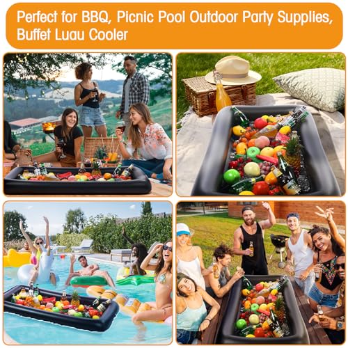 4 Pcs Inflatable Serving Bars with Drain Plug (Black) B751097