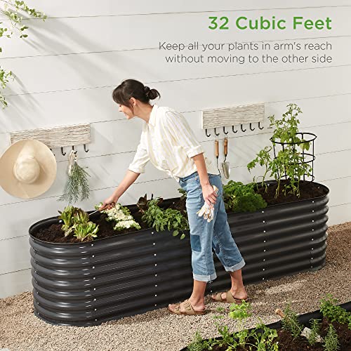Charcoal Outdoor Metal Raised Garden Bed G447