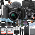 Black Mirrorless Camera with 16-50mm Lens Q189