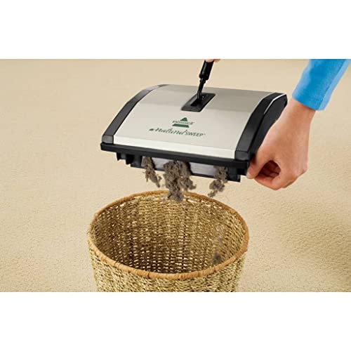 Natural Sweep Carpet and Floor Sweeper with Dual Brush Rotating System, 4.2 lb. A539320