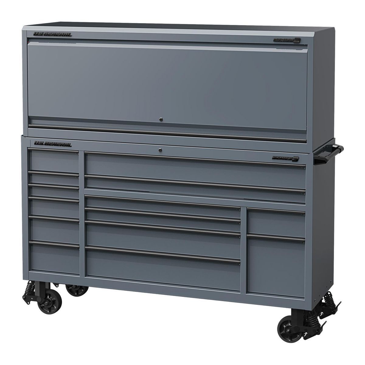 72 in. x 22 in. Slate Gray Triple-Bank Roll Cab W797