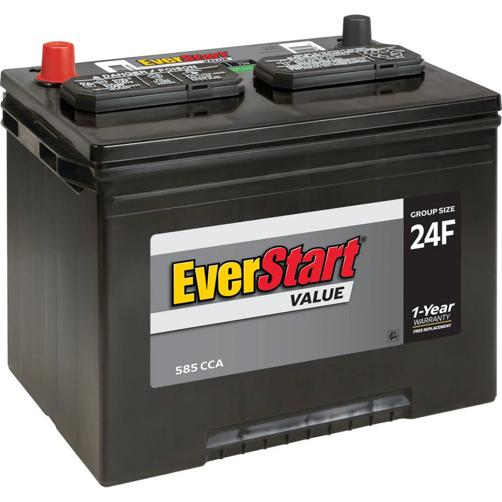 Lead Acid Automotive Battery Group Size 24F 12 Volt 585 CCA H30110
