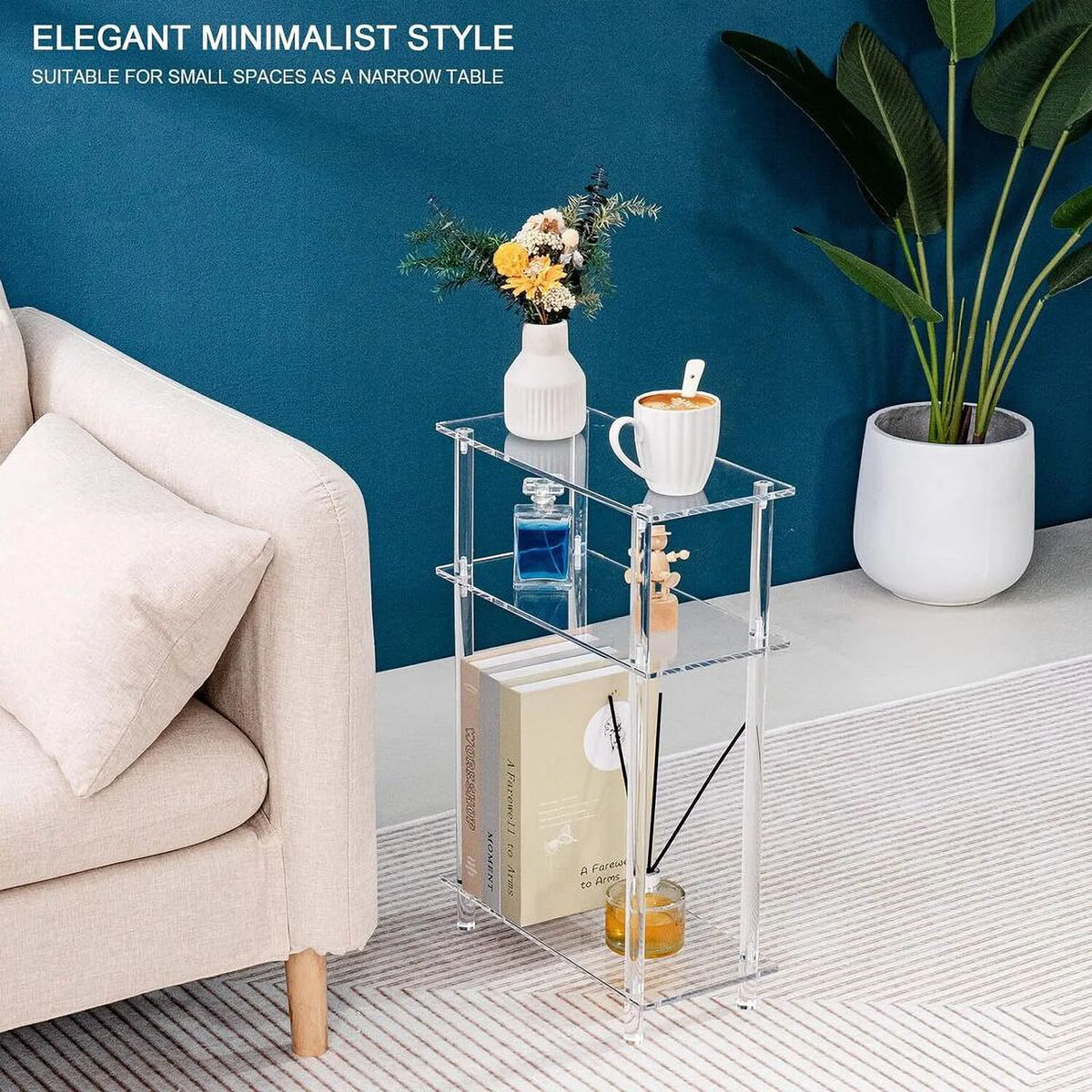 Acrylic Narrow Side Table F226110