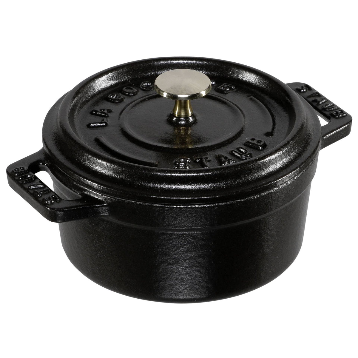 Matte Black Cast Iron Mini Round Cocotte X1049