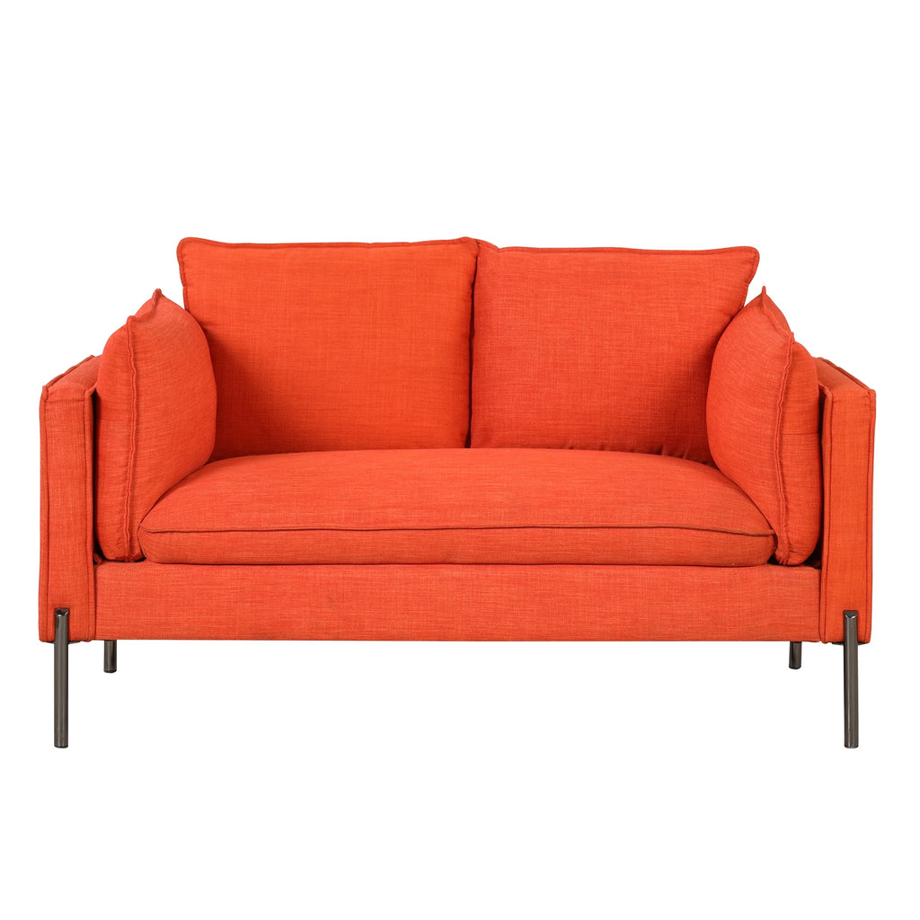 Linen Fabric Loveseat Couch C619