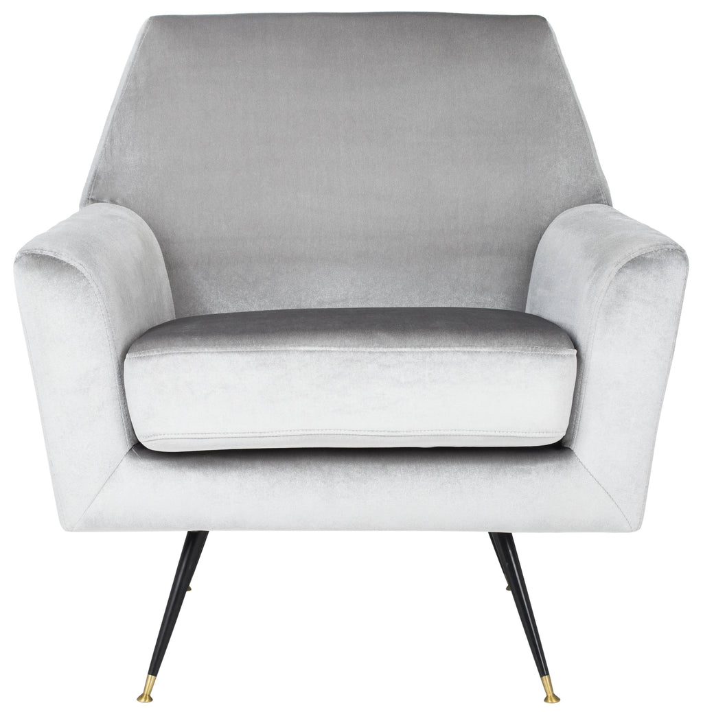 Light Grey Velvet Accent Chair I57016