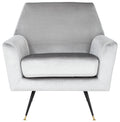 Light Grey Velvet Accent Chair I57016