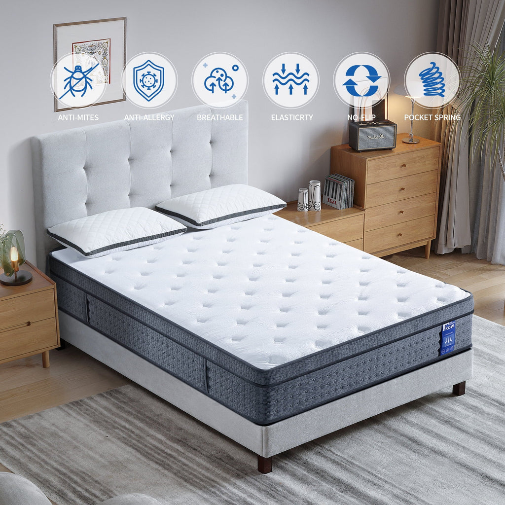 12 inch Full Size Gel Memory Foam Hybrid Mattress W507596