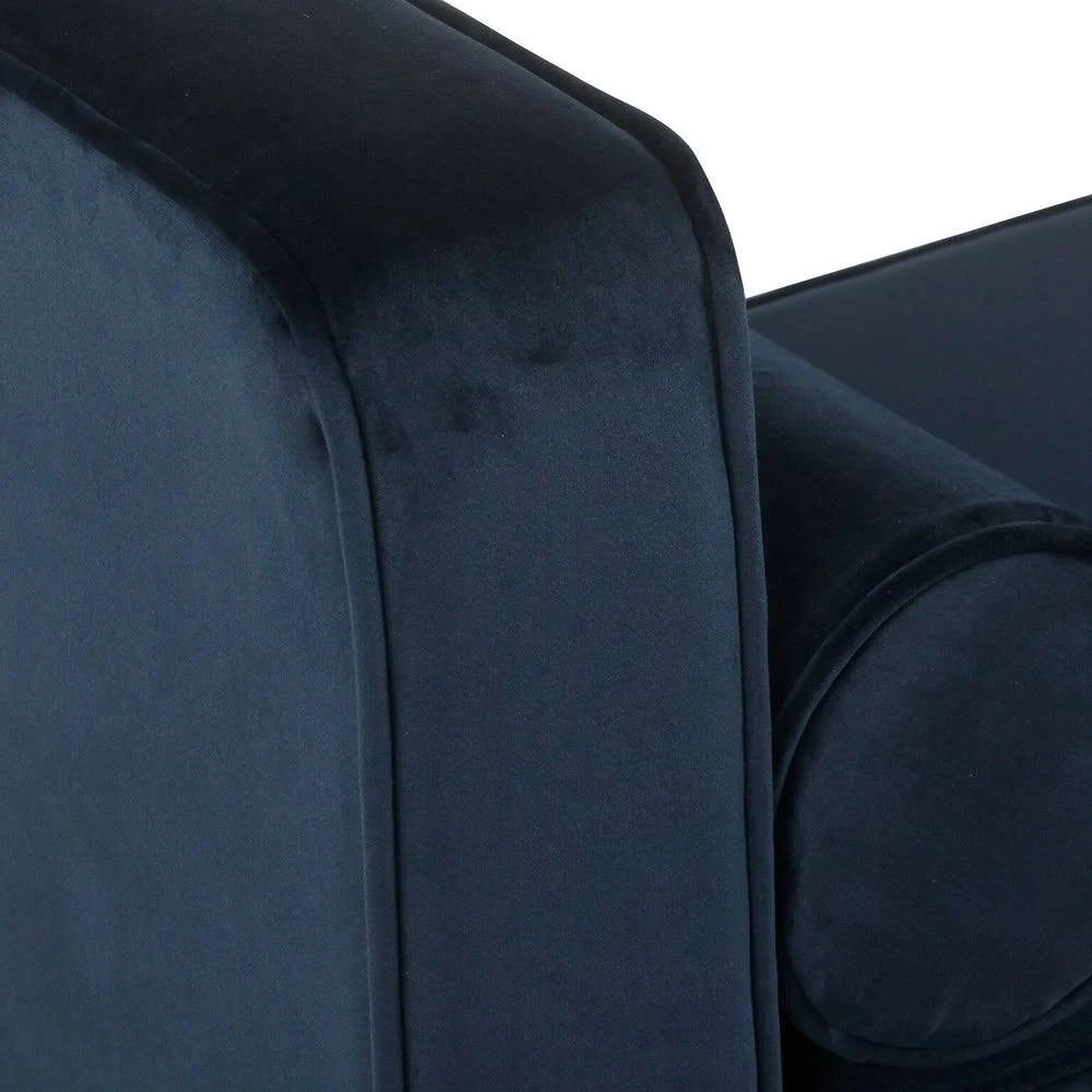 Dark Navy Velvet Storage Bench R88950
