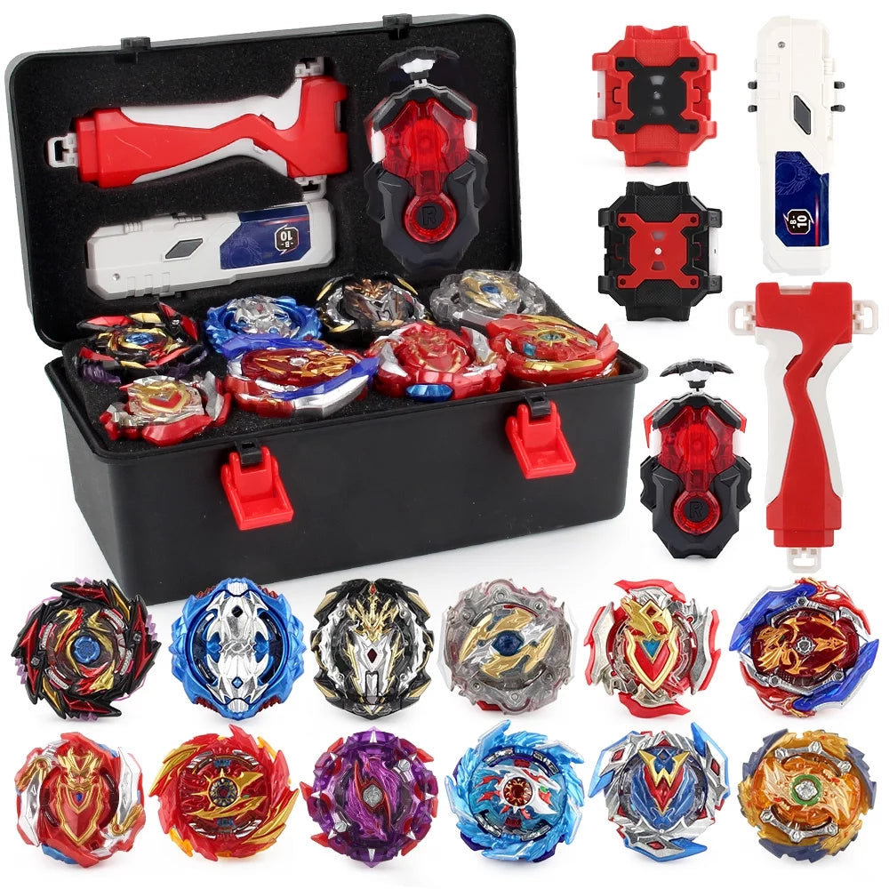 Bey Battling Top Blade Burst 12 Pieces Pack with 4D Launcher Grip R39385