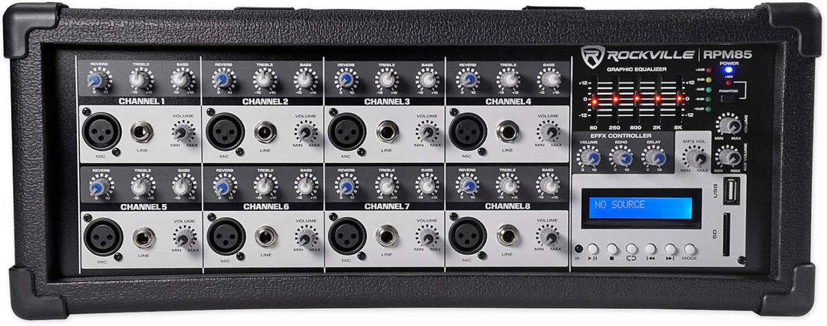 12 Channel 4800w Powered Mixer F7334
