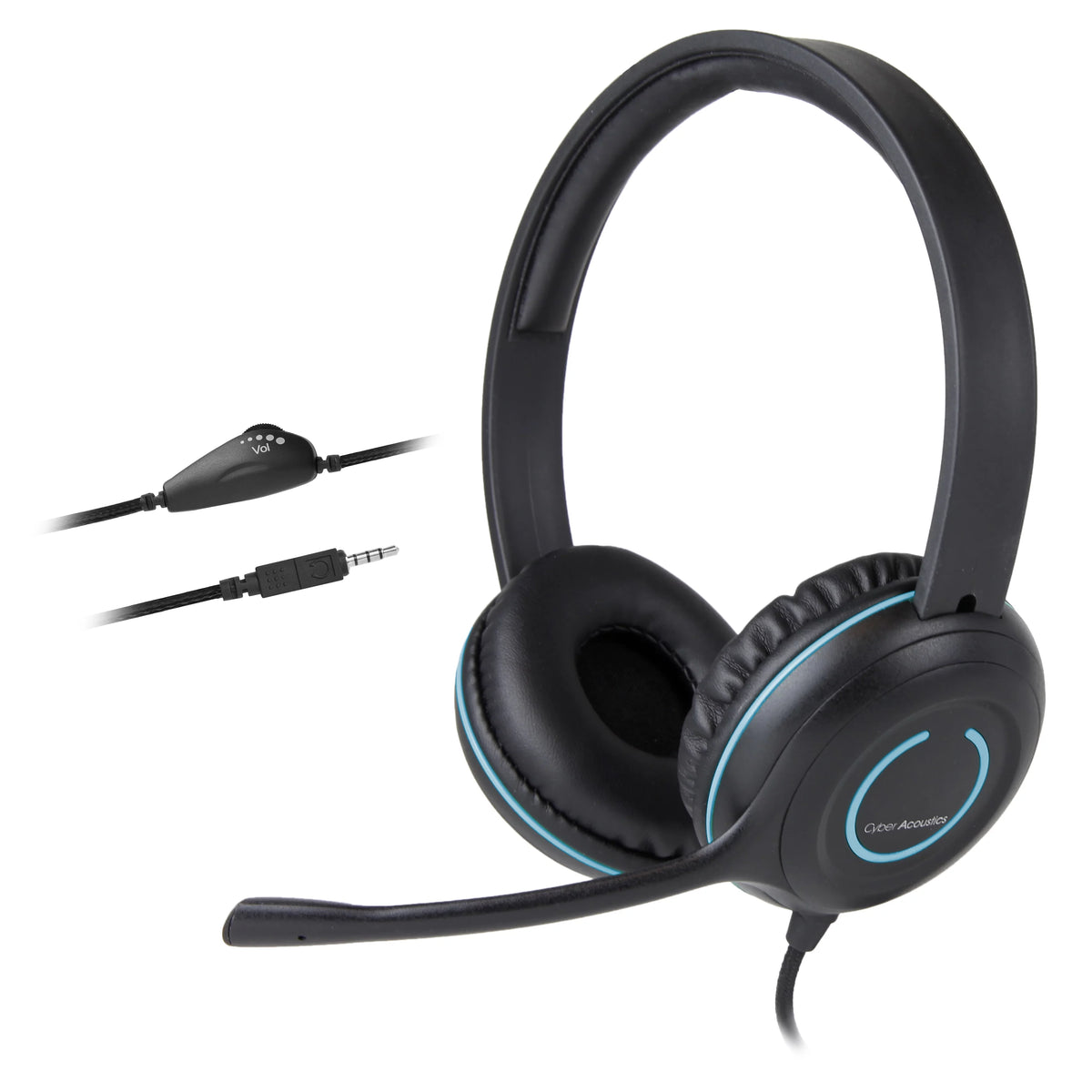 3.5mm Stereo Headset with Noise Cancelling Microphone D3109