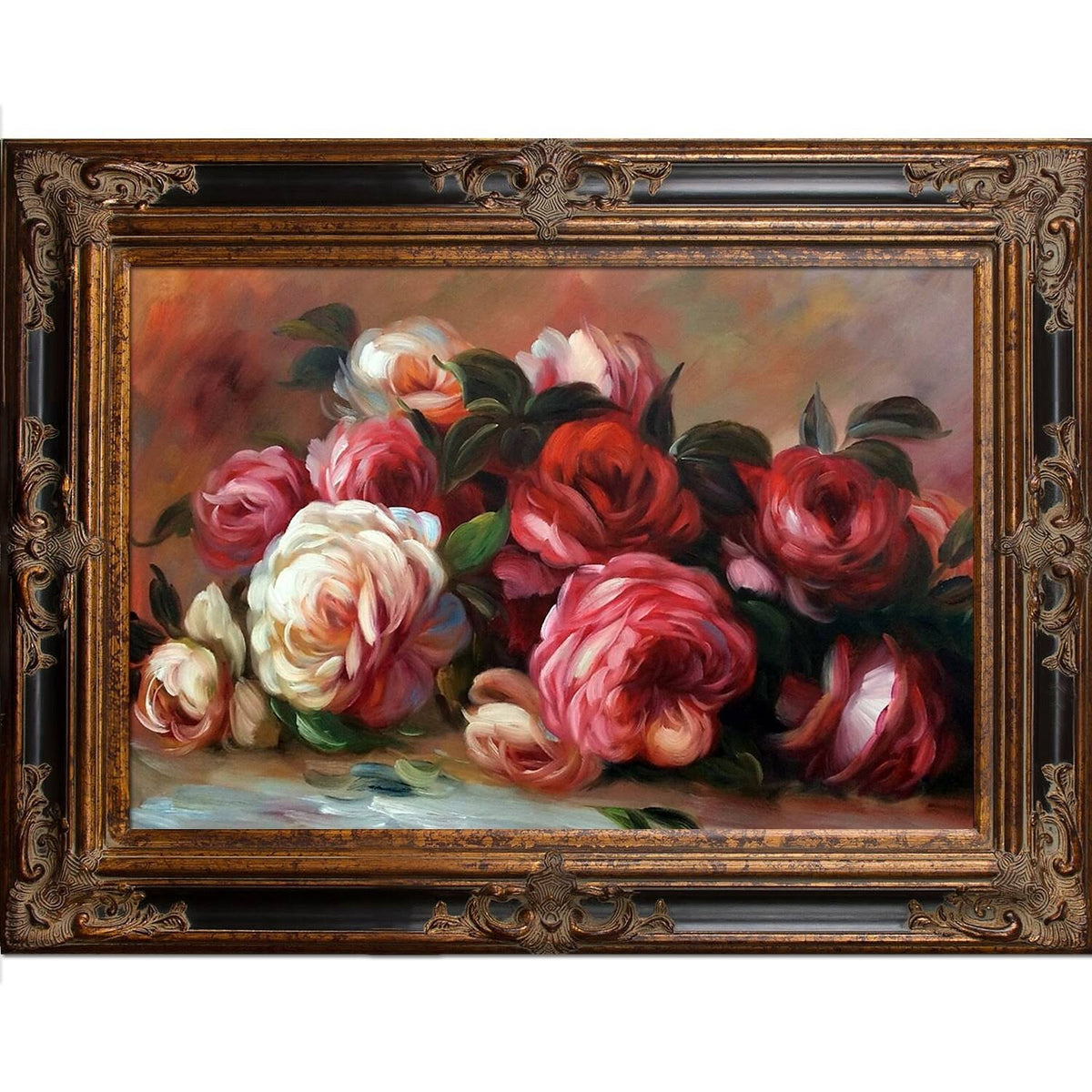 Pre-Framed Discarded Roses by Pierre-Auguste Renoir E54647
