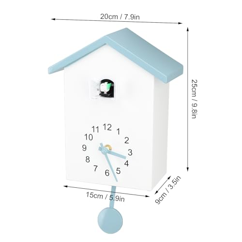 Bird Voice Call Wall Clock with Pendulum E4951