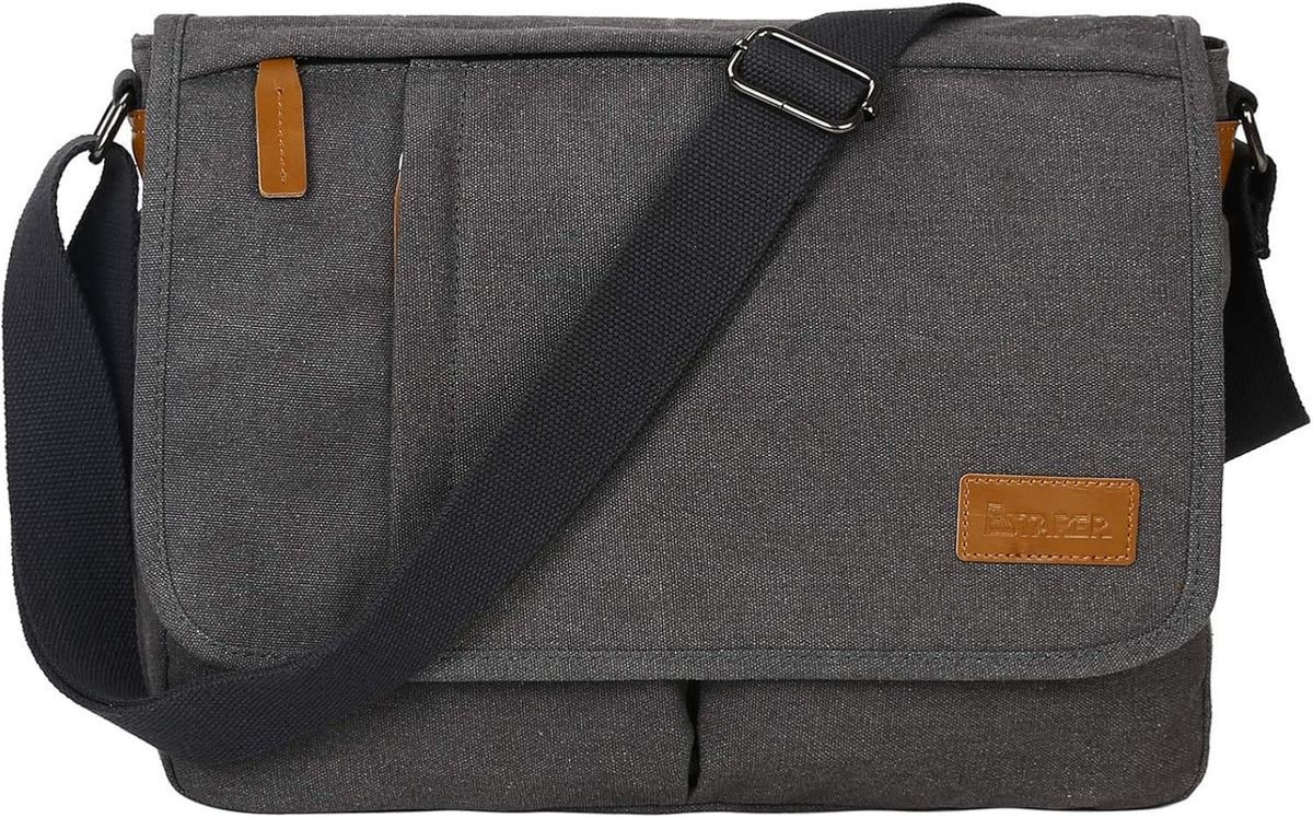 13-14 Inch Water Resistant Canvas Messenger Bag O1570
