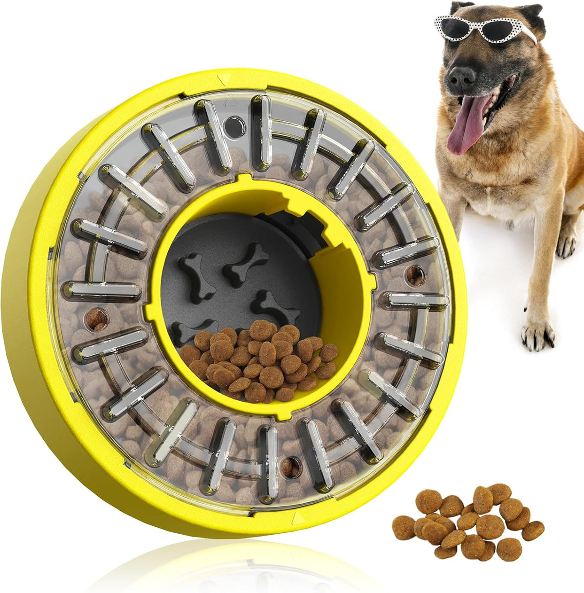 Interactive Slow Feeder Treat Dispenser Dog Puzzle Toy D851852