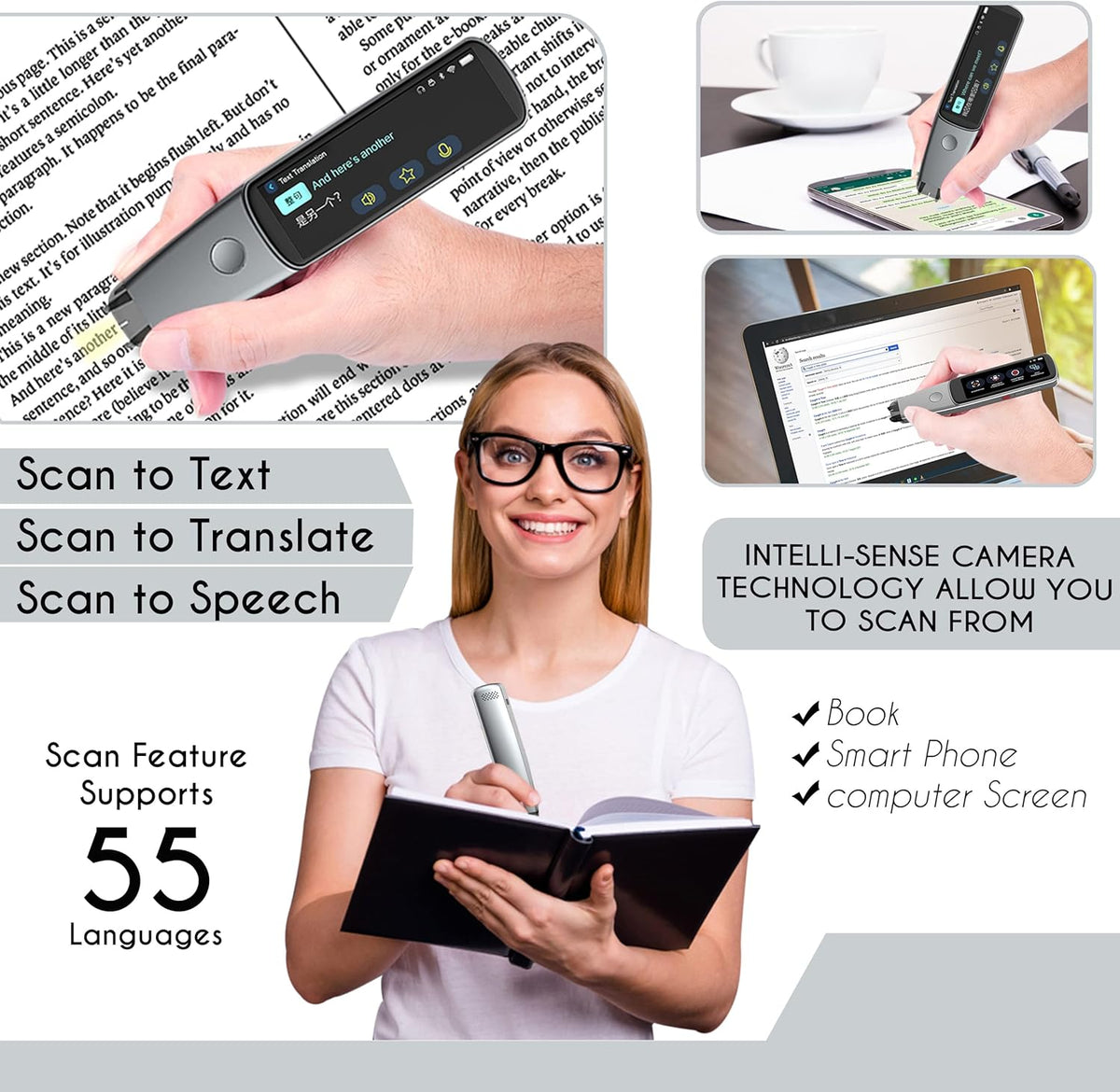 2.9 Inch Touch Screen Two-Way Voice Translation Device Pen L113021