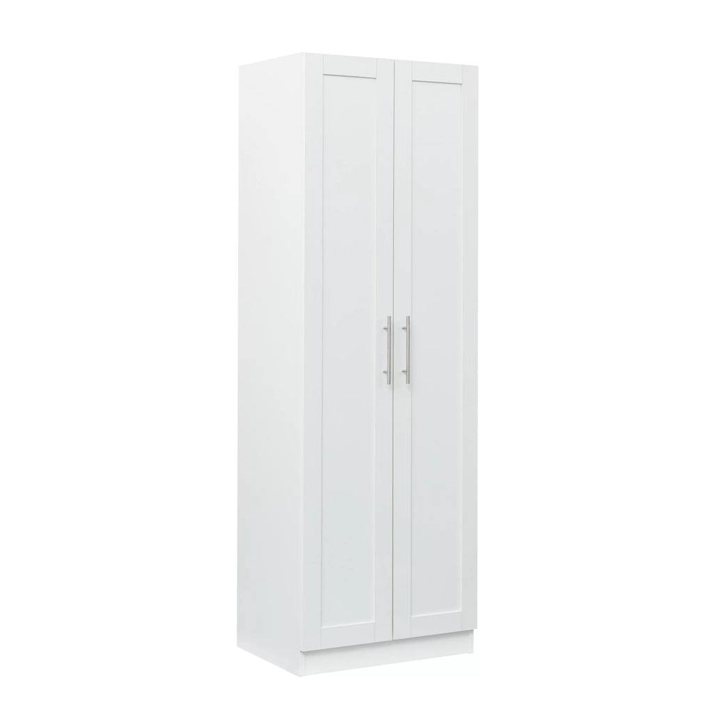 White 2 Door 3 Partition Wardrobe Cabinet Y253