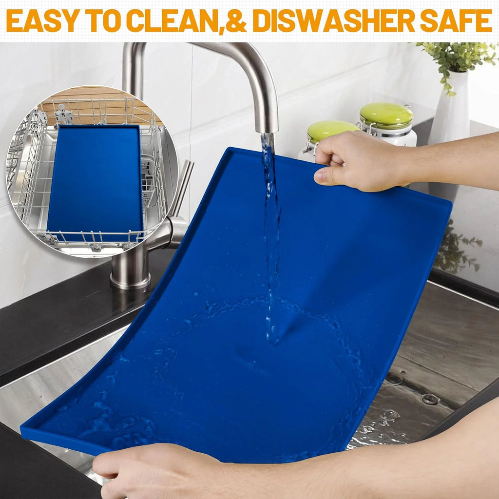 100% Waterproof Silicone Pet Feeding Mat, 19" x 12" x 0.5" R852
