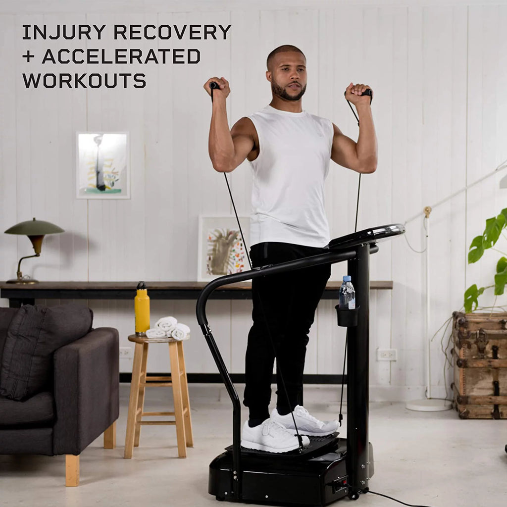 Black Vibration Plate with Resistance Bands G491