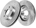 FRONT 330mm Drilled & Slotted 5 Lug Rotors Y6023
