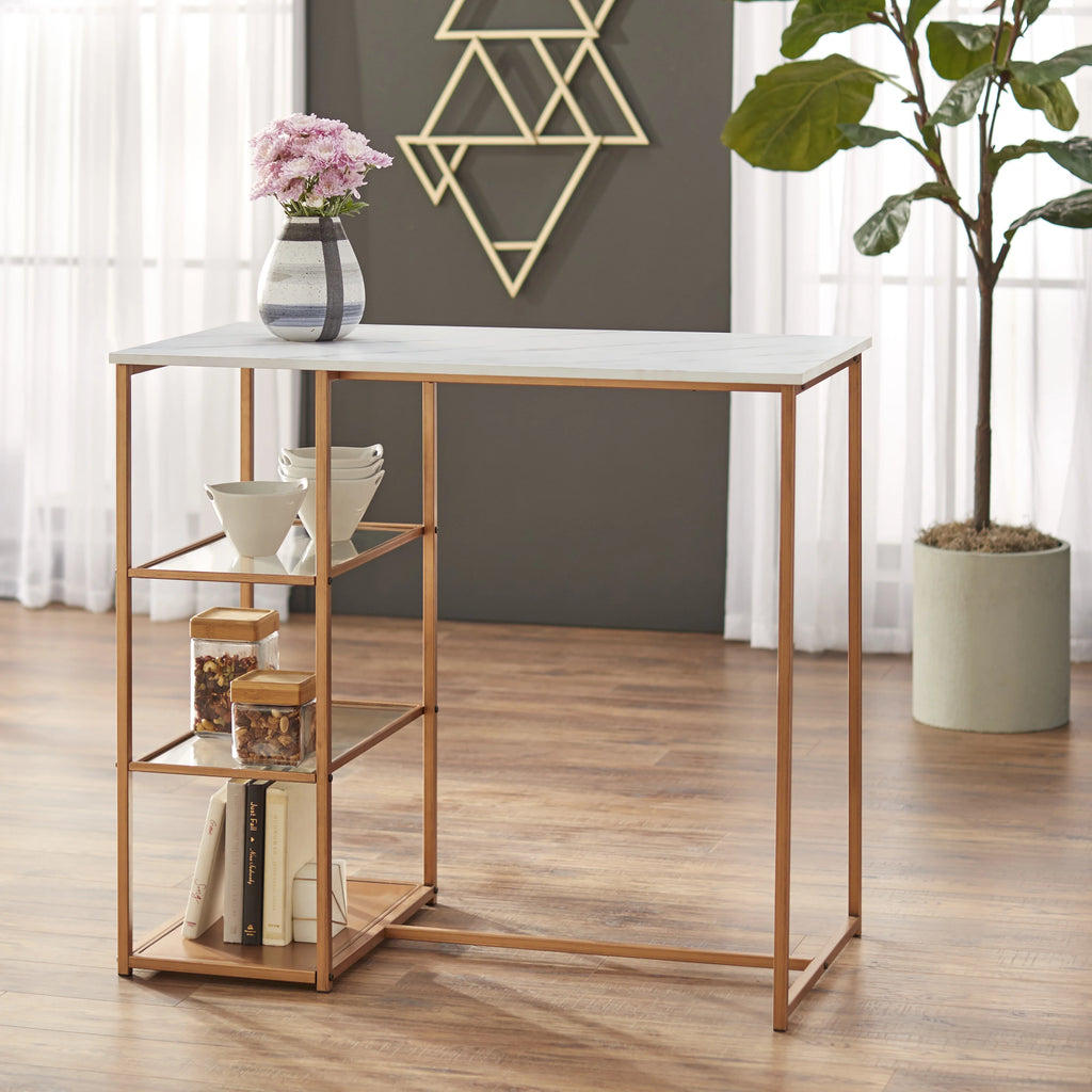 3-Piece Counter Height Dining Set with Table and 2 Stools R59909