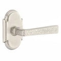 Satin Nickel Privacy Hammered Door Lever P85118