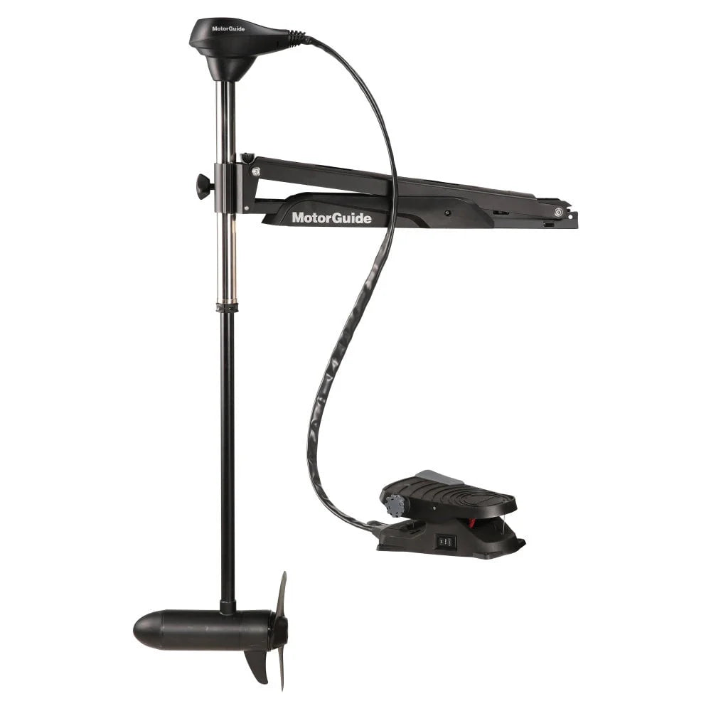 Freshwater Bow Mount Trolling Motor Cable Steer Foot-Control 50-Inch Shaft 55-Pound Peak Thrust H283676