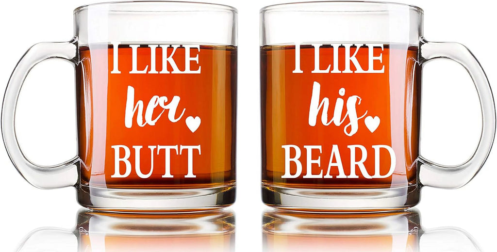 13 oz Glass Coffee Mug Set X156233