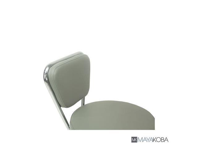 Set of 2 Grey Pedicure Stool S6660