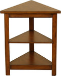 Walnut Triangle Accent Table H7448