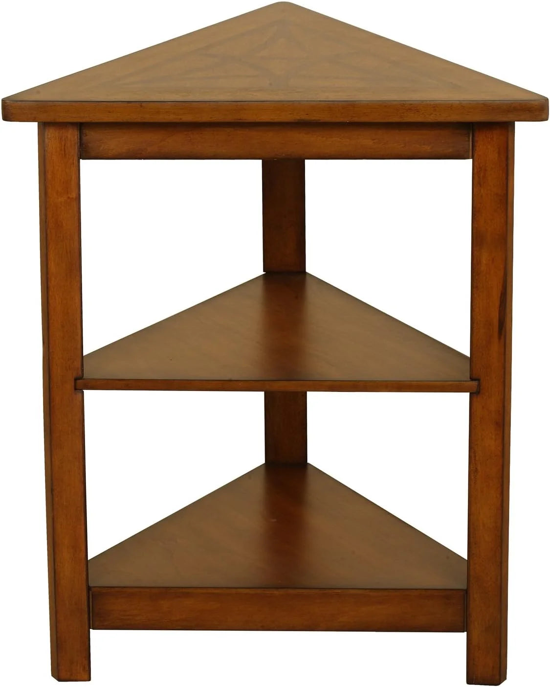 Walnut Triangle Accent Table H7448