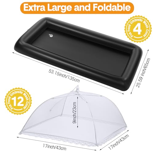 4 Pcs Inflatable Serving Bars with Drain Plug (Black) B751097